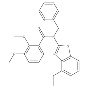 N-(4-ethylbenzo[d]thiazol-2-yl)-2,3-dimethoxy-N-(pyridin-2-ylmethyl)benzamide Structure