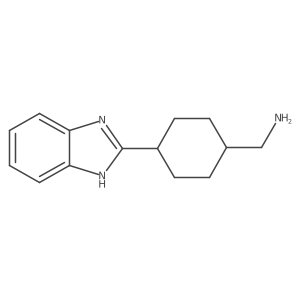 [4-(1H-Benzimidazol-2-yl)cyclohexyl]methylamine结构式