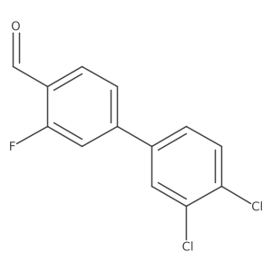 3',4'-Dichloro-3-fluoro-biphenyl-4-carboxaldehyde结构式