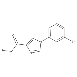 1-[1-(3-bromo-phenyl)-1H-imidazol-4-yl]-2-iodo-ethanone结构式