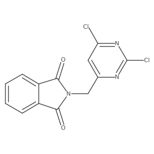 2-((2,6-Dichloropyrimidin-4-YL)methyl)isoindoline-1,3-dione结构式