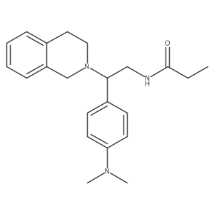 N-(2-(3,4-dihydroisoquinolin-2(1H)-yl)-2-(4-(dimethylamino)phenyl)ethyl)propionamide结构式