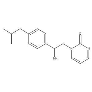 1-[2-Amino-2-[4-(2-methylpropyl)phenyl]ethyl]-2(1H)-pyrimidinone Structure