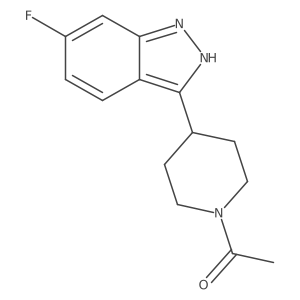 3-(1-acetyl-4-piperidinyl)-6-fluoro-1H-indazole Structure