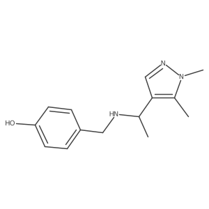4-[[[1-(1,5-Dimethyl-1H-pyrazol-4-yl)ethyl]amino]methyl]phenol结构式