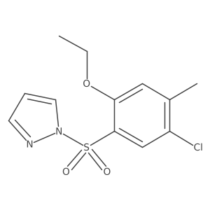 1-(5-chloro-2-ethoxy-4-methylbenzenesulfonyl)-1H-pyrazole结构式