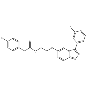 2-(4-fluorophenyl)-N-(2-((3-(3-fluorophenyl)-[1,2,4]triazolo[4,3-b]pyridazin-6-yl)oxy)ethyl)acetamide结构式