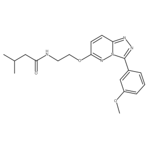 N-(2-((3-(3-methoxyphenyl)-[1,2,4]triazolo[4,3-b]pyridazin-6-yl)oxy)ethyl)-3-methylbutanamide Structure