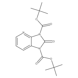 Di-tert-butyl 2-oxo-1H-imidazo[4,5-b]pyridine-1,3(2H)-dicarboxylate结构式