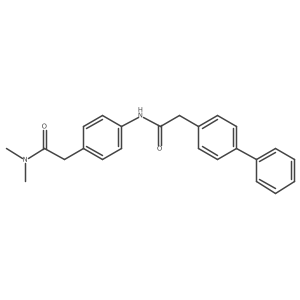 2-[4-(2-{[1,1'-biphenyl]-4-yl}acetamido)phenyl]-N,N-dimethylacetamide Structure