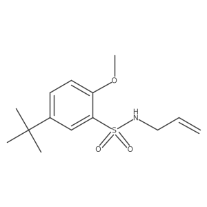 N-allyl-5-tert-butyl-2-methoxybenzenesulfonamide结构式