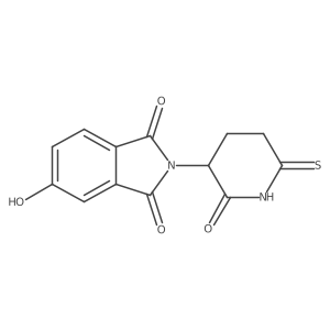 5-Hydroxy-2-(2-oxo-6-thioxopiperidin-3-yl)isoindoline-1,3-dione结构式