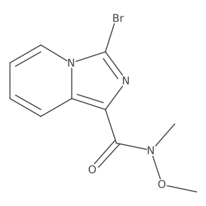 3-bromo-N-methoxy-N-methylimidazo[1,5-alpha]pyridine-1-carboxamide结构式