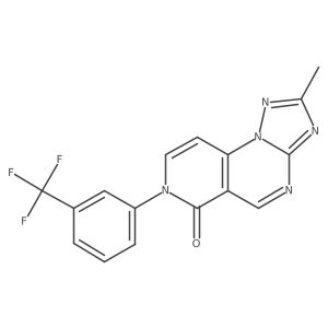 2-methyl-7-[3-(trifluoromethyl)phenyl]pyrido[3,4-e][1,2,4]triazolo[1,5-a]pyrimidin-6(7H)-one Structure
