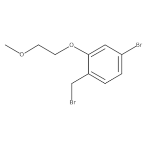 4-Bromo-1-(bromomethyl)-2-(2-methoxyethoxy)benzene结构式