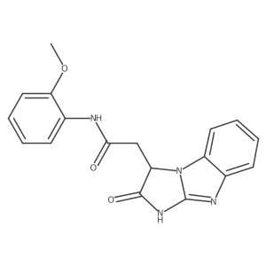 N-(2-methoxyphenyl)-2-(2-oxo-2,3-dihydro-1H-imidazo[1,2-a]benzimidazol-3-yl)acetamide Structure