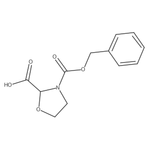 (S)-3-((Benzyloxy)carbonyl)oxazolidine-2-carboxylicacid结构式