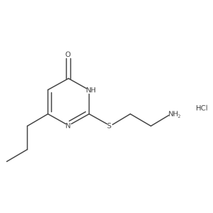 2-((2-Aminoethyl)thio)-6-propylpyrimidin-4(1H)-one hydrochloride Structure