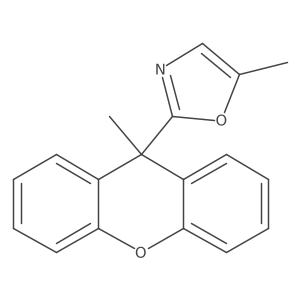 5-Methyl-2-(9-methyl-9h-xanthen-9-yl)-oxazole结构式