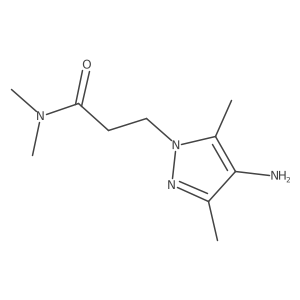 3-(4-Amino-3,5-dimethyl-1h-pyrazol-1-yl)-N,N-dimethylpropanamide结构式