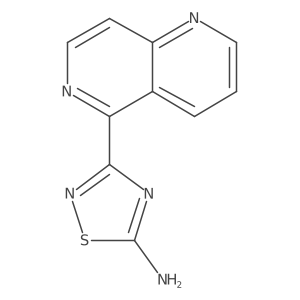 3-(1,6-Naphthyridin-5-yl)-1,2,4-thiadiazol-5-amine结构式