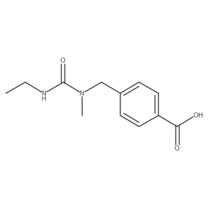 4-[[[(Ethylamino)carbonyl]methylamino]methyl]benzoic acid Structure