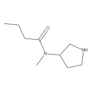 N-methyl-N-3-pyrrolidinylbutanamide结构式
