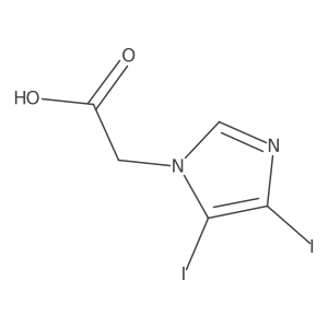 2-(4,5-diiodo-1H-imidazol-1-yl)acetic acid Structure