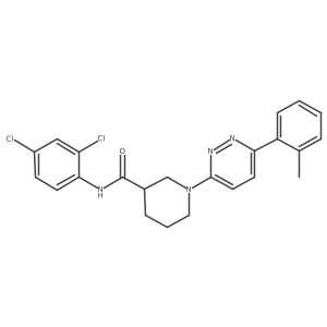 N-(2,4-dichlorophenyl)-1-(6-(o-tolyl)pyridazin-3-yl)piperidine-3-carboxamide Structure