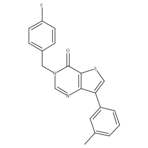 3-(4-fluorobenzyl)-7-(3-methylphenyl)thieno[3,2-d]pyrimidin-4(3H)-one Structure