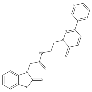 N-(2-(6-oxo-3-(pyridin-3-yl)pyridazin-1(6H)-yl)ethyl)-2-(2-oxobenzo[d]oxazol-3(2H)-yl)acetamide Structure