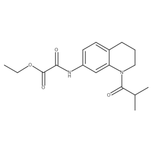 Ethyl 2-((1-isobutyryl-1,2,3,4-tetrahydroquinolin-7-yl)amino)-2-oxoacetate结构式