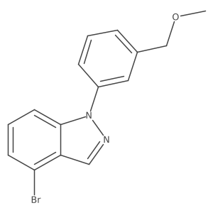 4-Bromo-1-[3-(methoxymethyl)phenyl]-1H-indazole Structure
