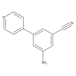 3-Amino-5-pyridin-4-ylbenzonitrile Structure