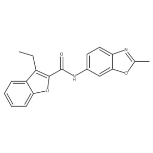 n-(2-Methyl-6-benzoxazolyl)-3-ethyl-2-benzofurancarboxamide Structure