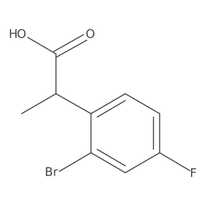 2-(2-Bromo-4-fluorophenyl)propanoic acid Structure