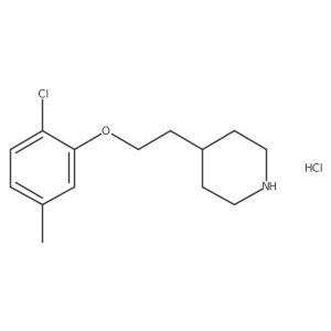 4-[2-(2-Chloro-5-methylphenoxy)ethyl]piperidine hydrochloride结构式