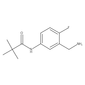 N-[3-(aminomethyl)-4-fluorophenyl]-2,2-dimethylpropanamide Structure