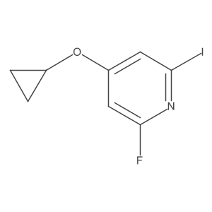 4-Cyclopropoxy-2-fluoro-6-iodopyridine结构式