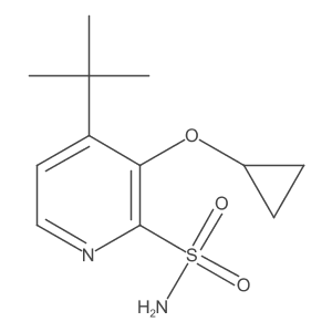 4-Tert-butyl-3-cyclopropoxypyridine-2-sulfonamide Structure