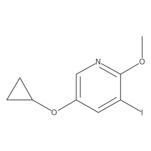 5-Cyclopropoxy-3-iodo-2-methoxypyridine Structure
