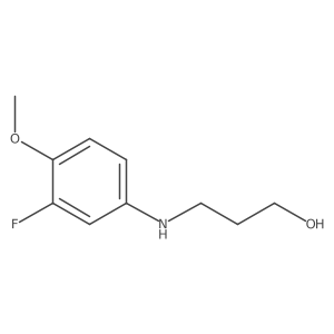 3-[(3-Fluoro-4-methoxyphenyl)amino]-1-propanol Structure