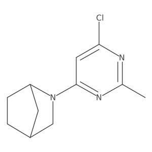 2-(6-Chloro-2-methylpyrimidin-4-yl)-2-azabicyclo[2.2.1]heptane结构式