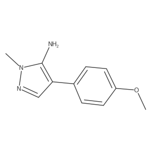 4-(4-Methoxyphenyl)-1-methyl-1H-pyrazol-5-amine结构式