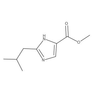 methyl 2-(2-methylpropyl)-1H-imidazole-4-carboxylate Structure
