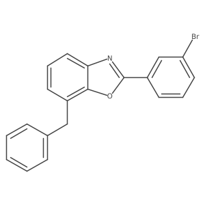 7-Benzyl-2-(3-bromophenyl)-1,3-benzoxazole结构式
