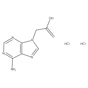 2-(6-amino-9H-purin-9-yl)acetic acid dihydrochloride Structure