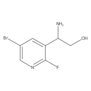 (2s)-2-Amino-2-(5-bromo-2-fluoropyridin-3-yl)ethan-1-ol Structure