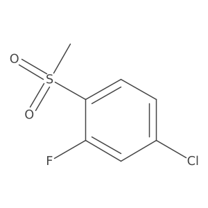 4-Chloro-2-fluoro-1-methanesulfonylbenzene Structure