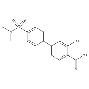 4-(4-N,N-Dimethylsulfamoylphenyl)-2-hydroxybenzoic acid结构式